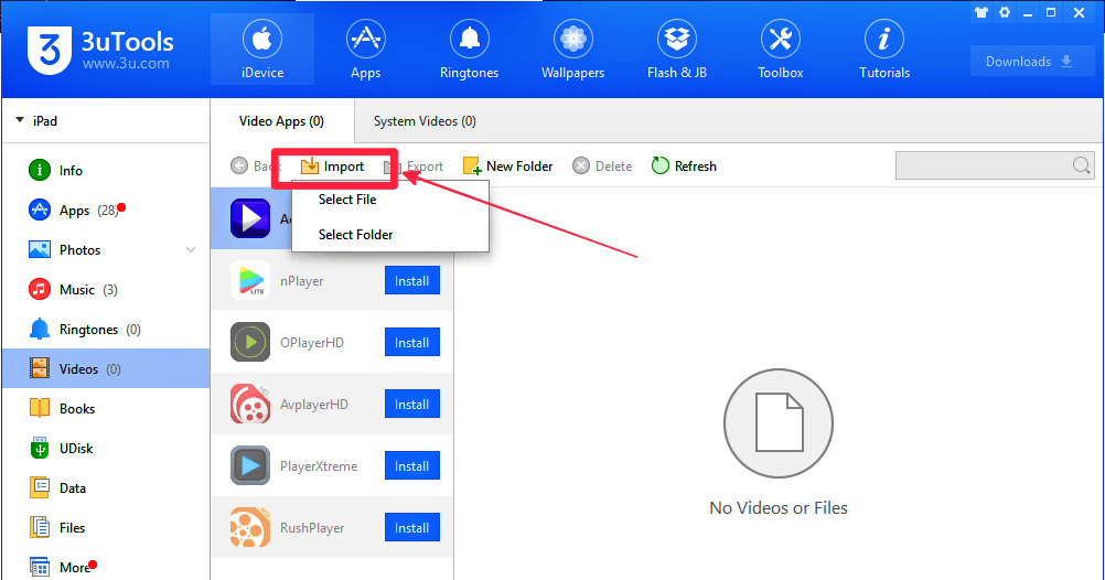 Установить приложение 3utools