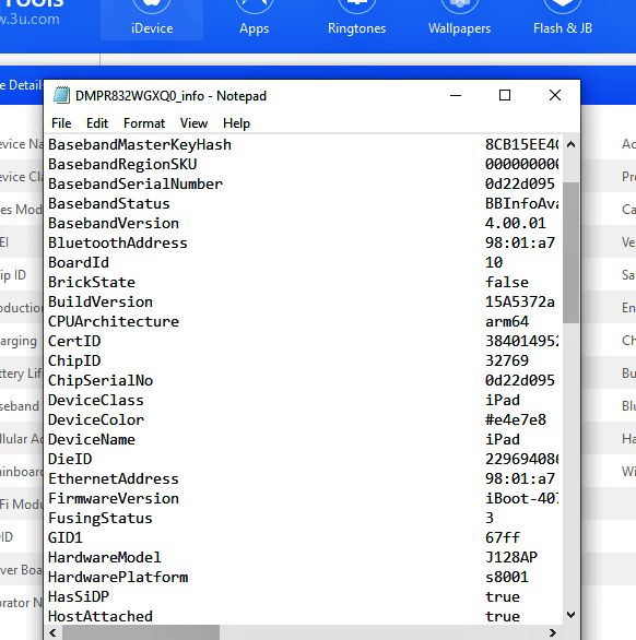 how to view iDevice's information using 3uTools