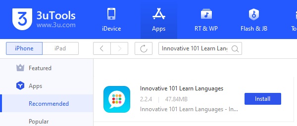 Innovative Language 101 App