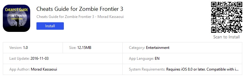 Guide for Zombie Frontier 3
